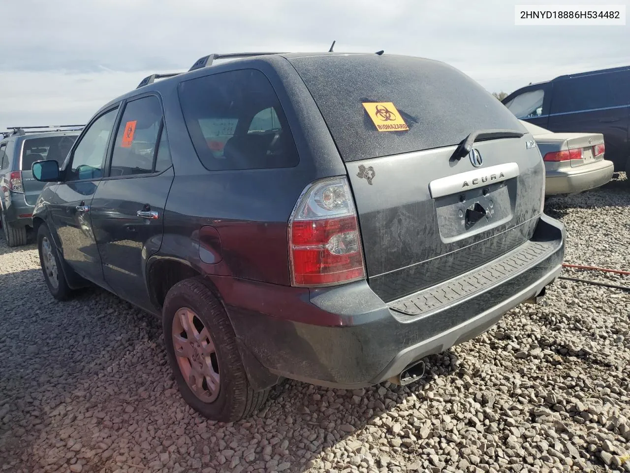 2006 Acura Mdx Touring VIN: 2HNYD18886H534482 Lot: 72738384