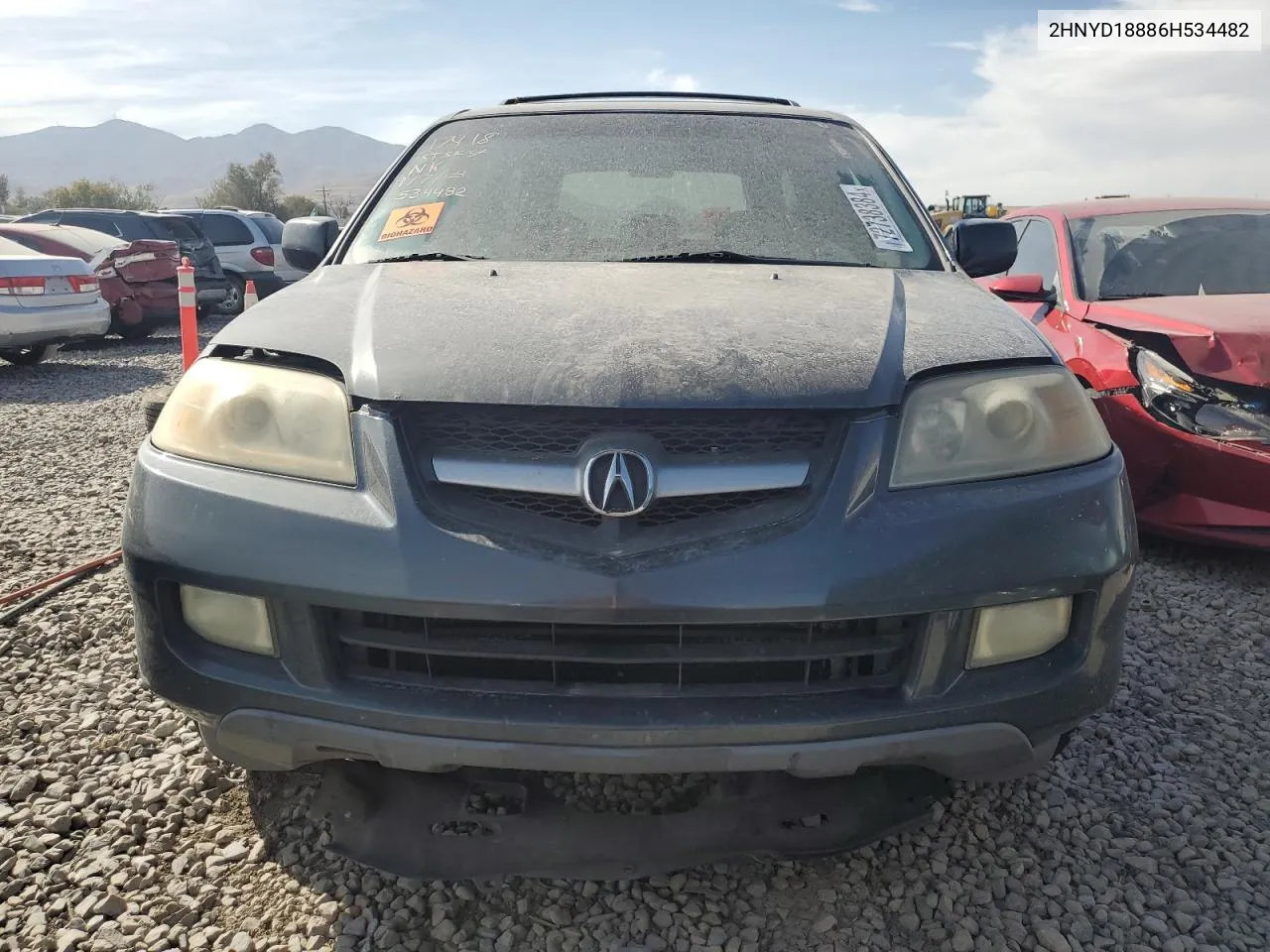 2006 Acura Mdx Touring VIN: 2HNYD18886H534482 Lot: 72738384