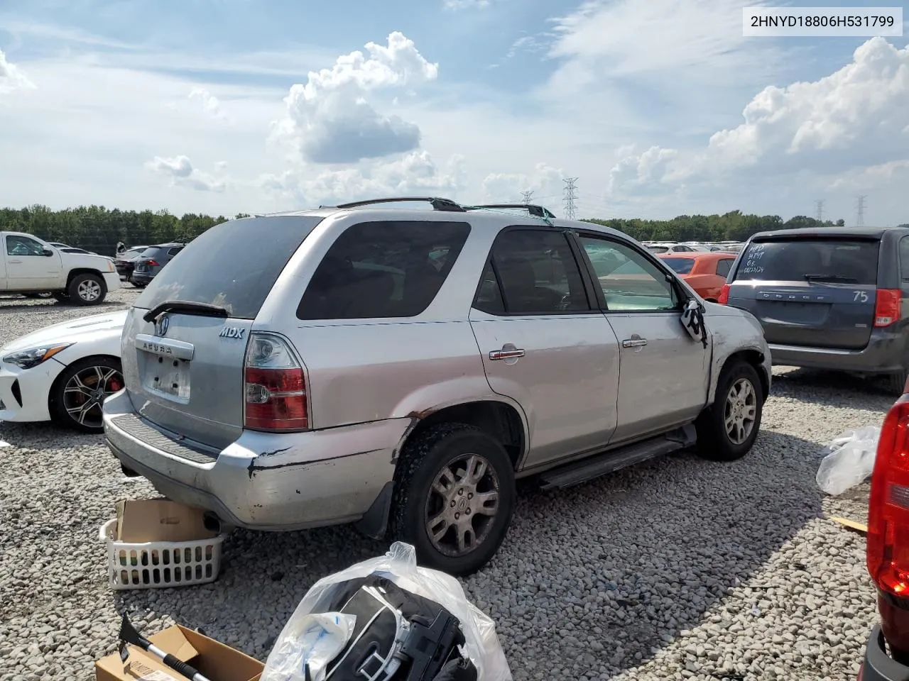 2006 Acura Mdx Touring VIN: 2HNYD18806H531799 Lot: 72768104