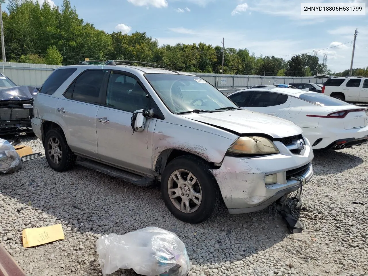 2006 Acura Mdx Touring VIN: 2HNYD18806H531799 Lot: 72768104