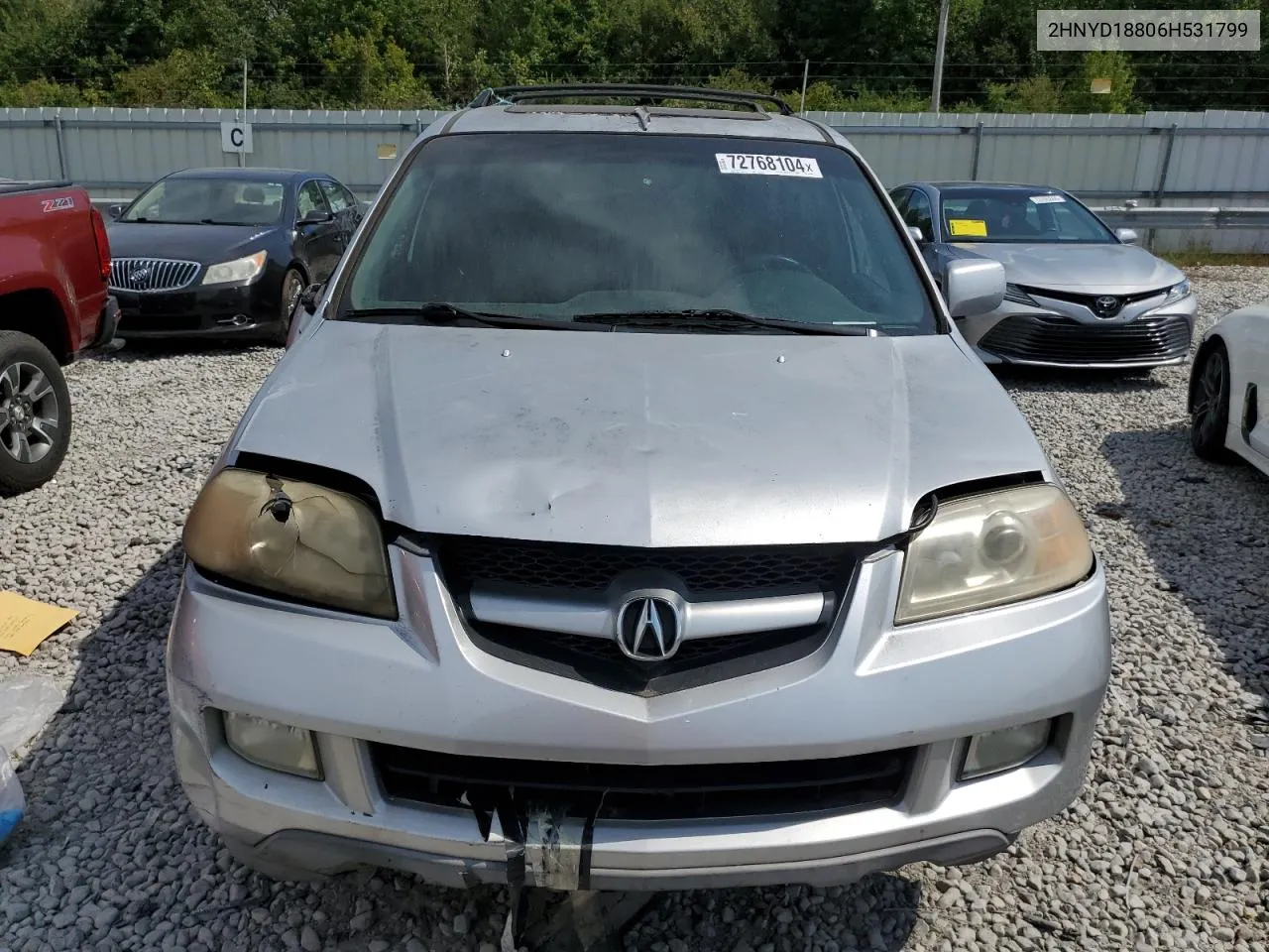 2006 Acura Mdx Touring VIN: 2HNYD18806H531799 Lot: 72768104