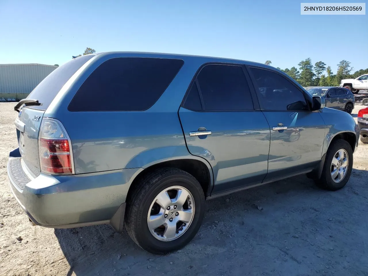 2006 Acura Mdx VIN: 2HNYD18206H520569 Lot: 72789694