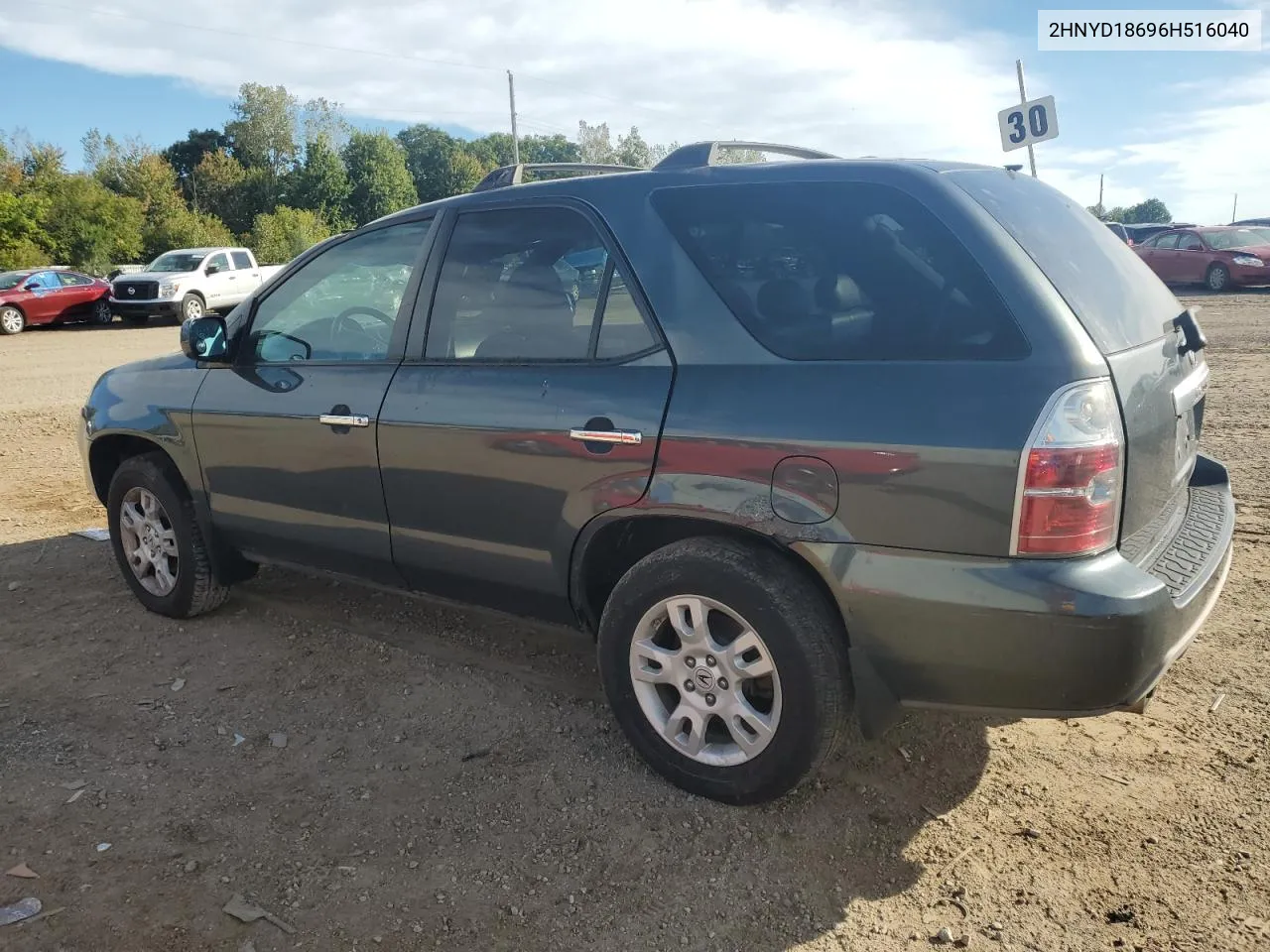 2006 Acura Mdx Touring VIN: 2HNYD18696H516040 Lot: 72935074