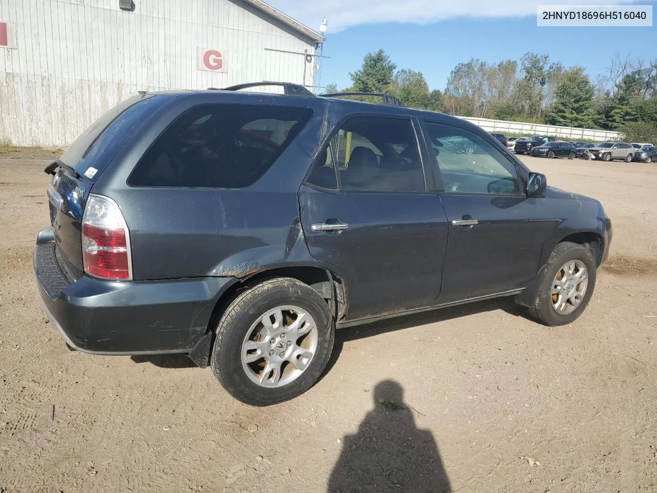 2006 Acura Mdx Touring VIN: 2HNYD18696H516040 Lot: 72935074