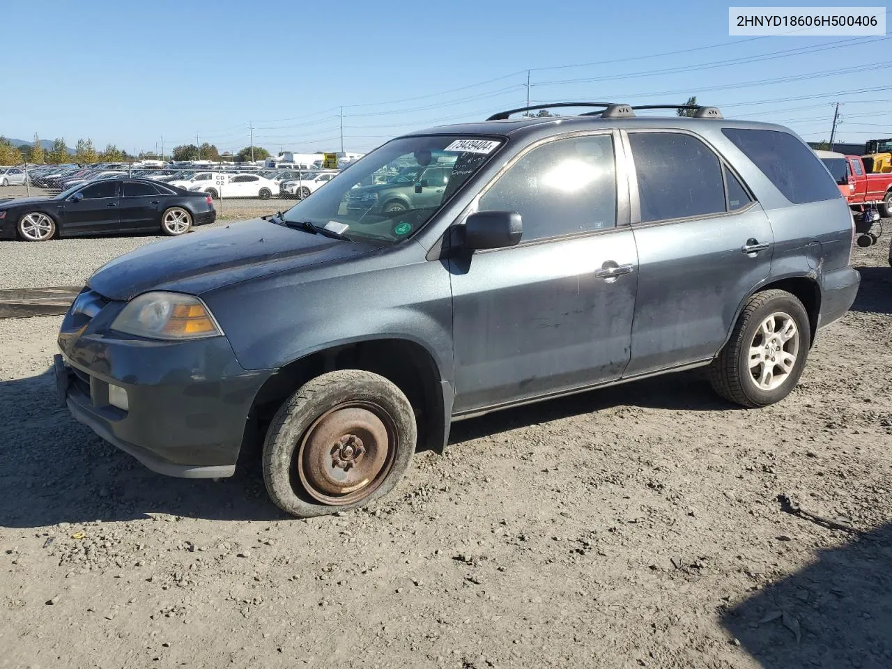 2006 Acura Mdx Touring VIN: 2HNYD18606H500406 Lot: 73439404