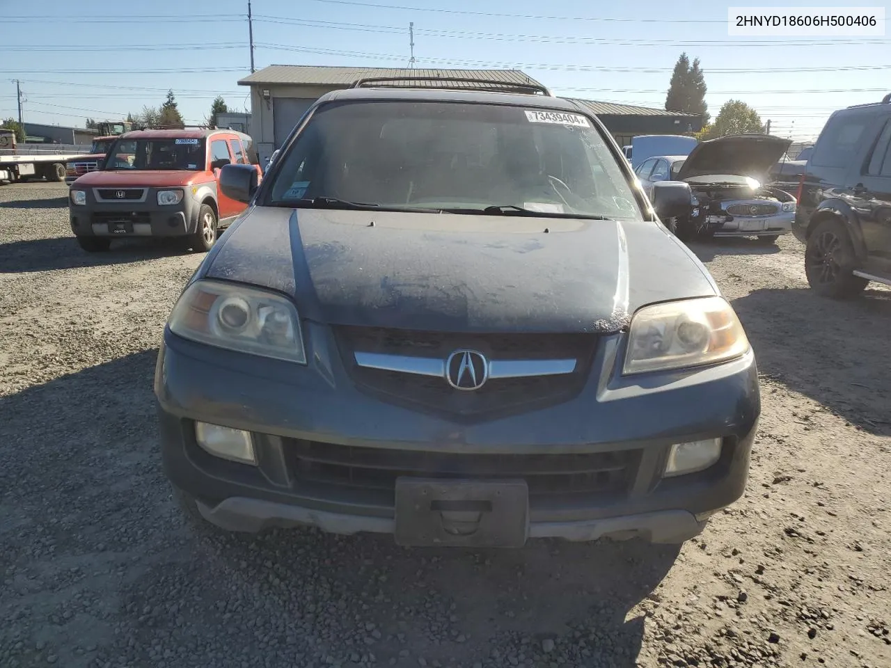 2006 Acura Mdx Touring VIN: 2HNYD18606H500406 Lot: 73439404