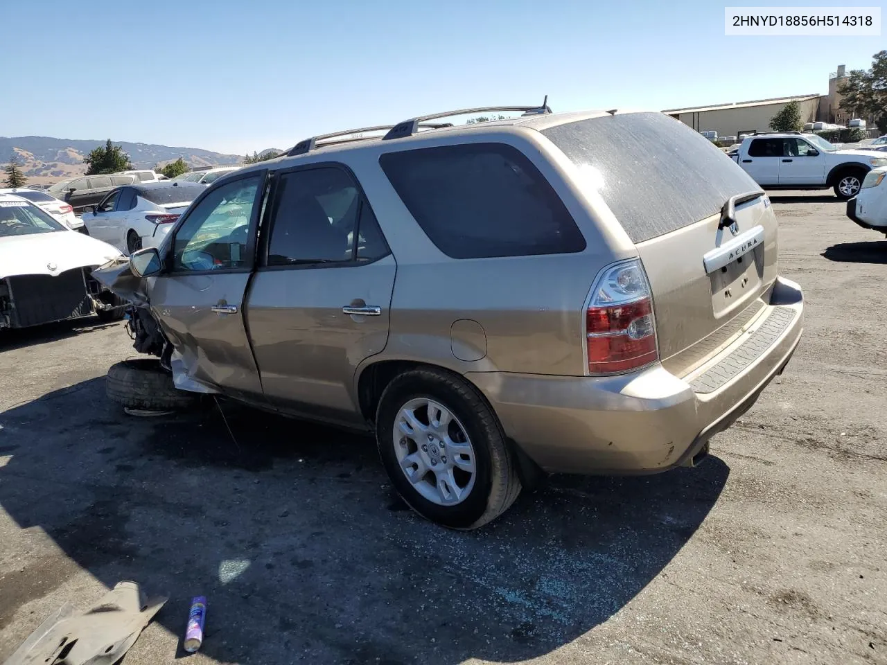 2006 Acura Mdx Touring VIN: 2HNYD18856H514318 Lot: 73529634