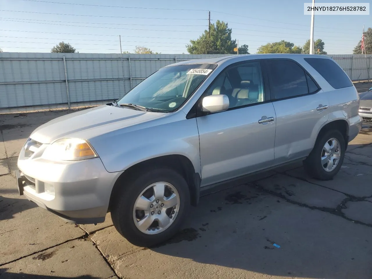 2006 Acura Mdx VIN: 2HNYD18276H528782 Lot: 73548854