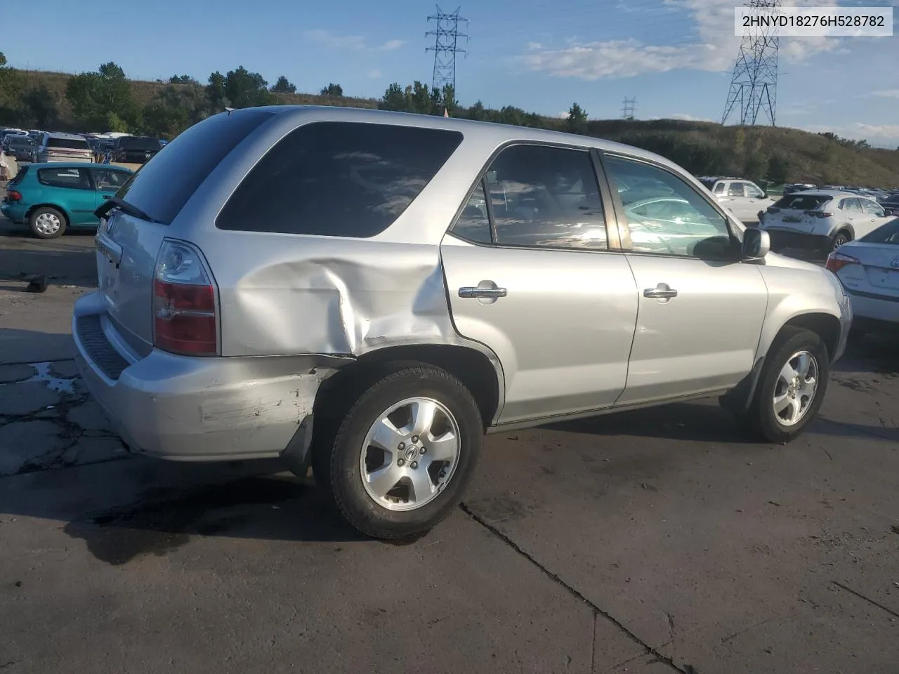 2006 Acura Mdx VIN: 2HNYD18276H528782 Lot: 73548854