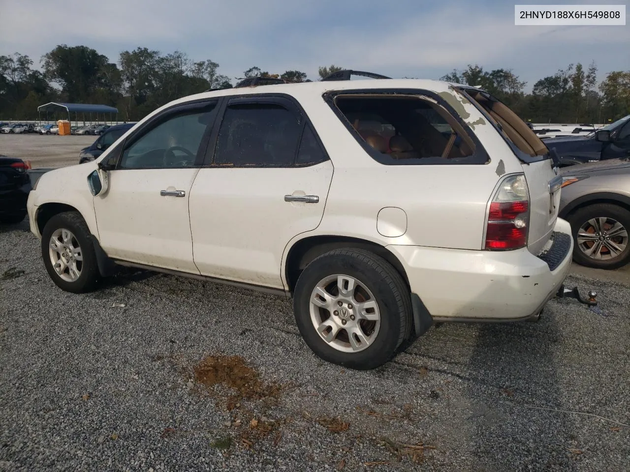 2006 Acura Mdx Touring VIN: 2HNYD188X6H549808 Lot: 73680974