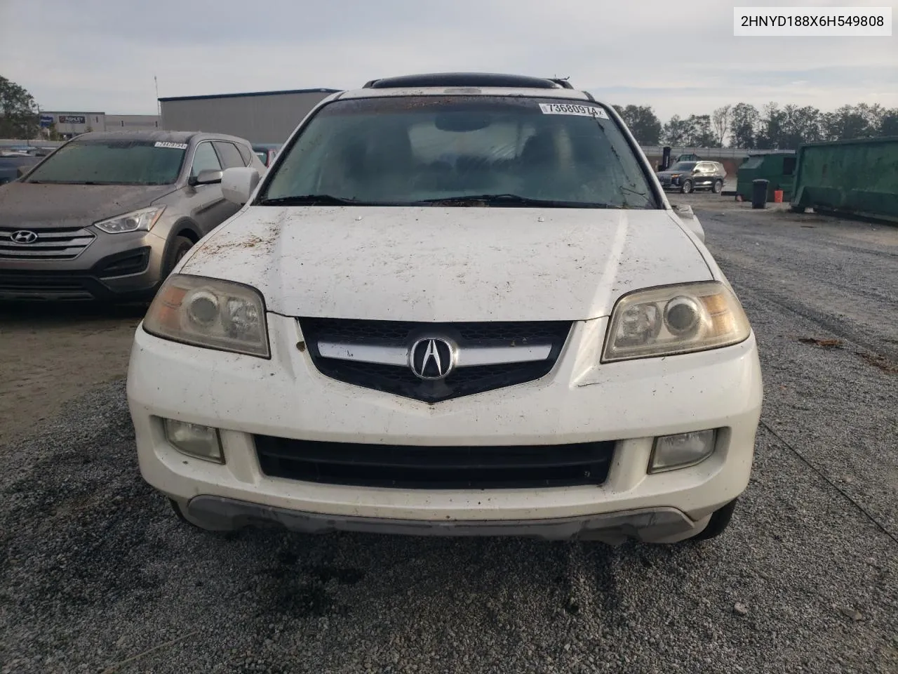 2006 Acura Mdx Touring VIN: 2HNYD188X6H549808 Lot: 73680974