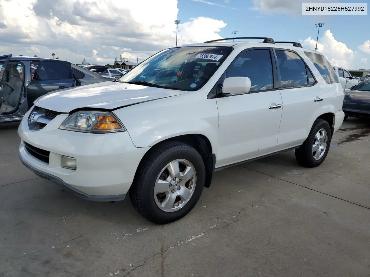 2006 Acura Mdx VIN: 2HNYD18226H527992 Lot: 73890814