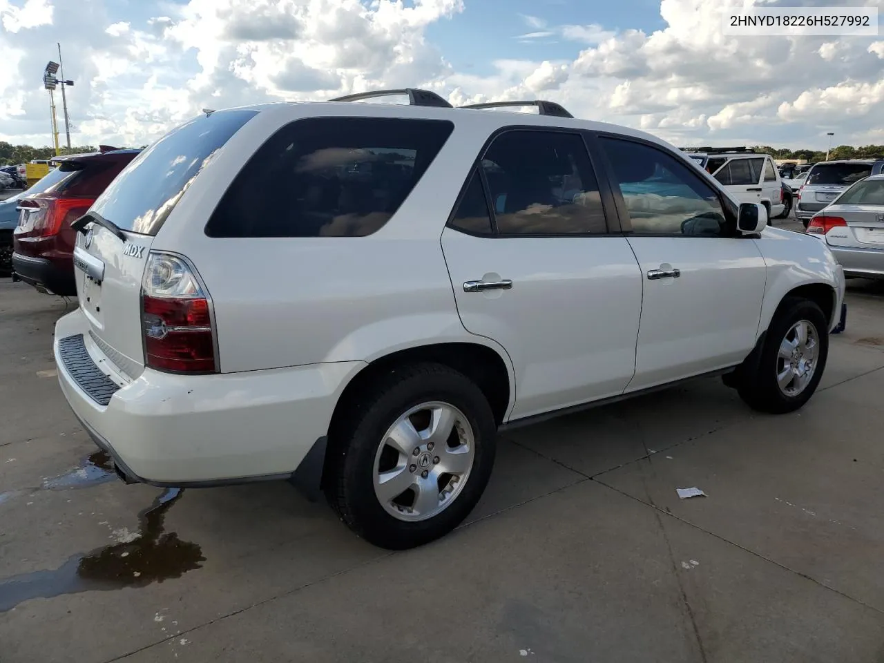 2006 Acura Mdx VIN: 2HNYD18226H527992 Lot: 73890814