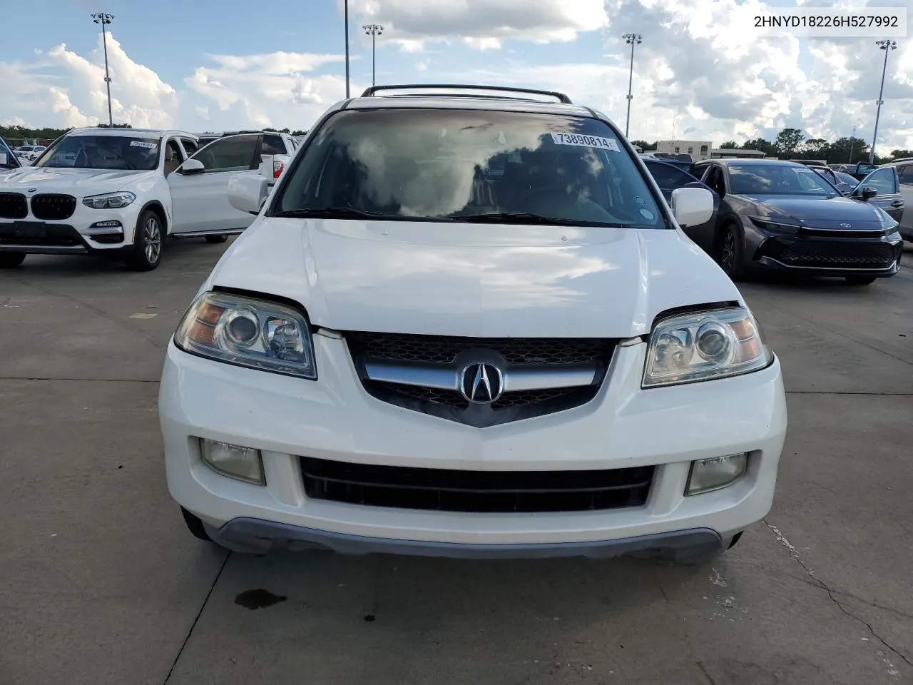 2006 Acura Mdx VIN: 2HNYD18226H527992 Lot: 73890814