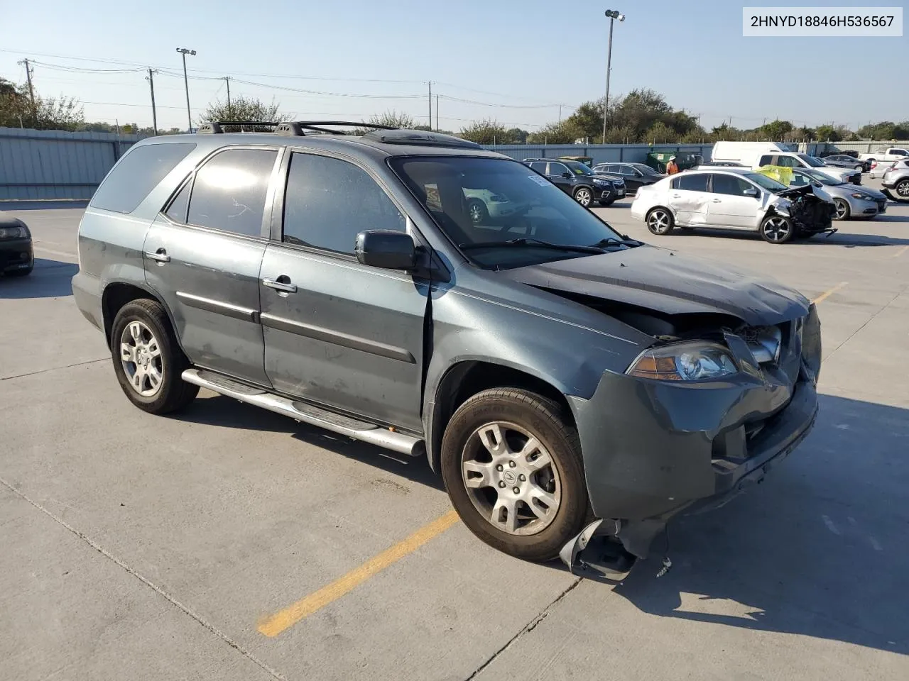 2006 Acura Mdx Touring VIN: 2HNYD18846H536567 Lot: 75415834