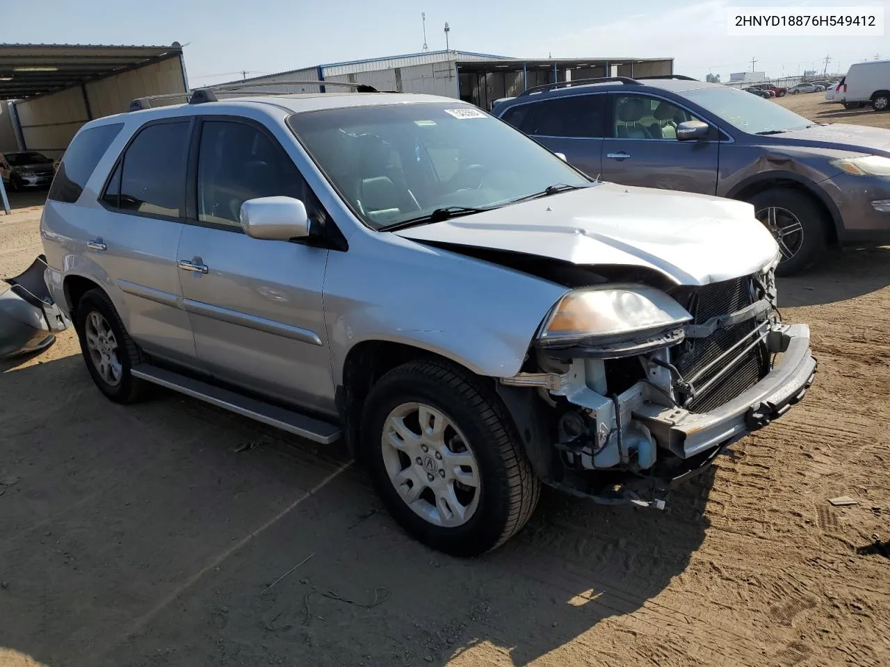 2006 Acura Mdx Touring VIN: 2HNYD18876H549412 Lot: 75435664