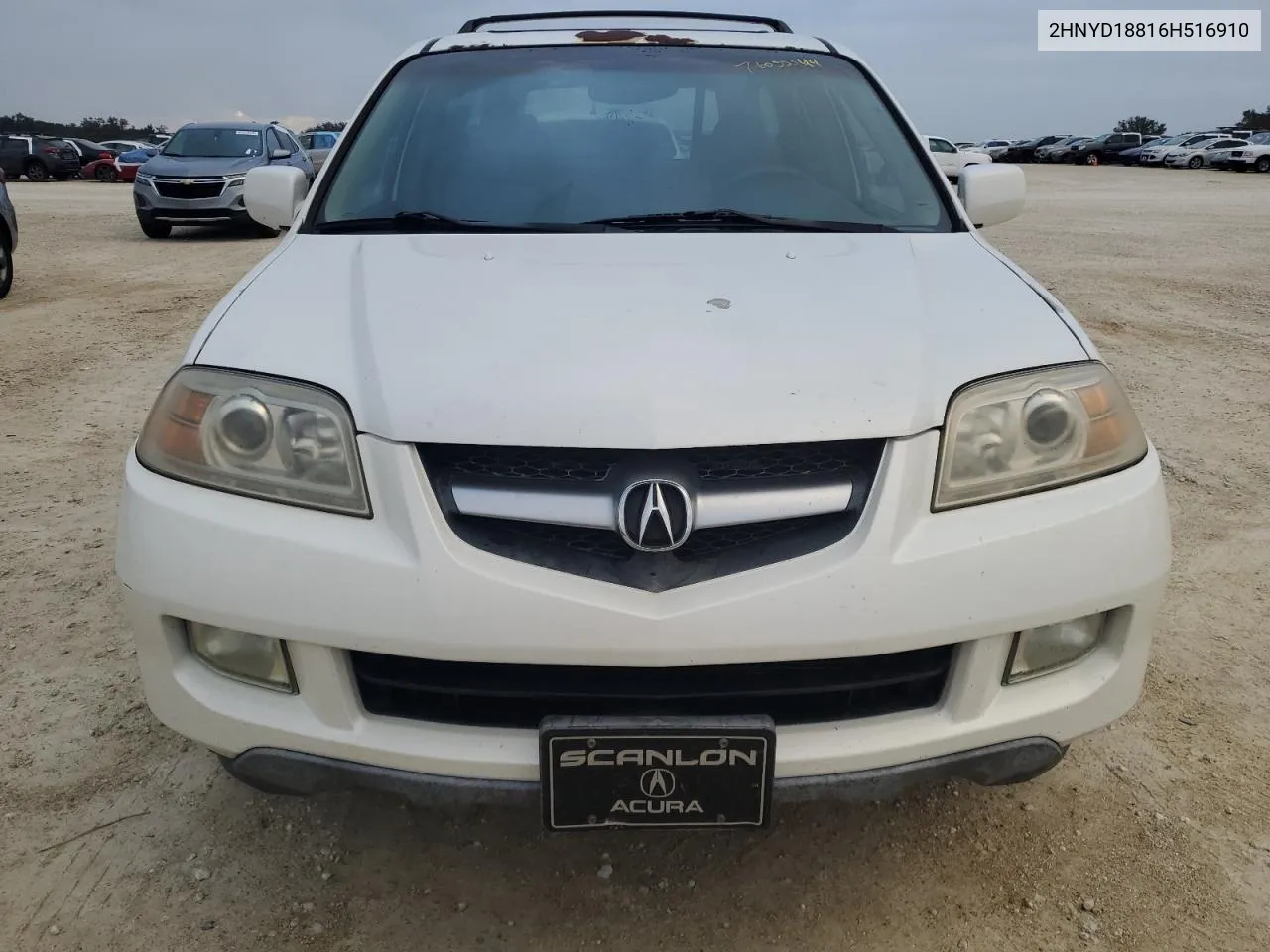 2006 Acura Mdx Touring VIN: 2HNYD18816H516910 Lot: 76055544