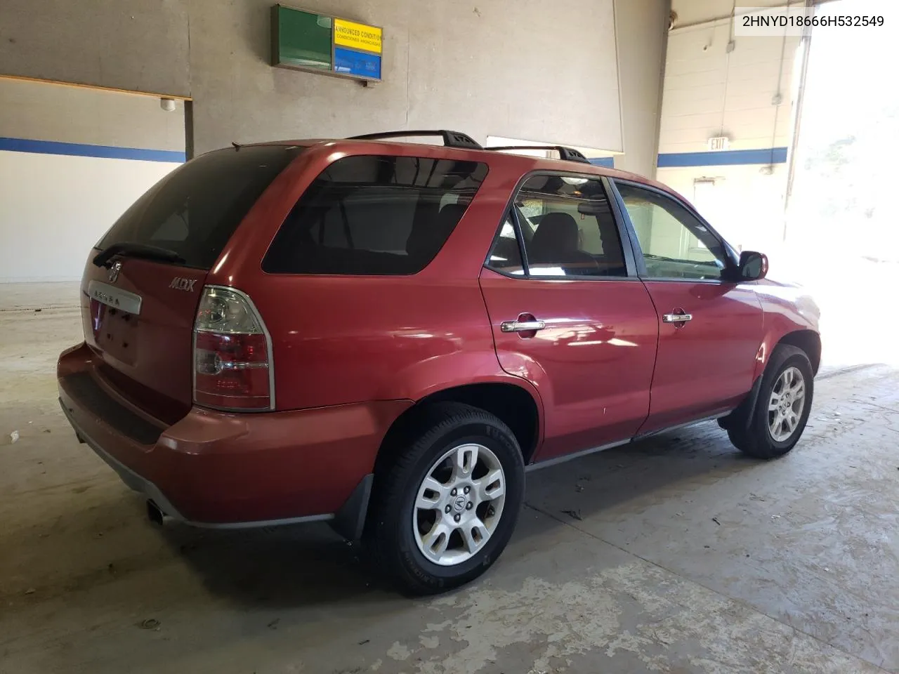 2006 Acura Mdx Touring VIN: 2HNYD18666H532549 Lot: 76573264