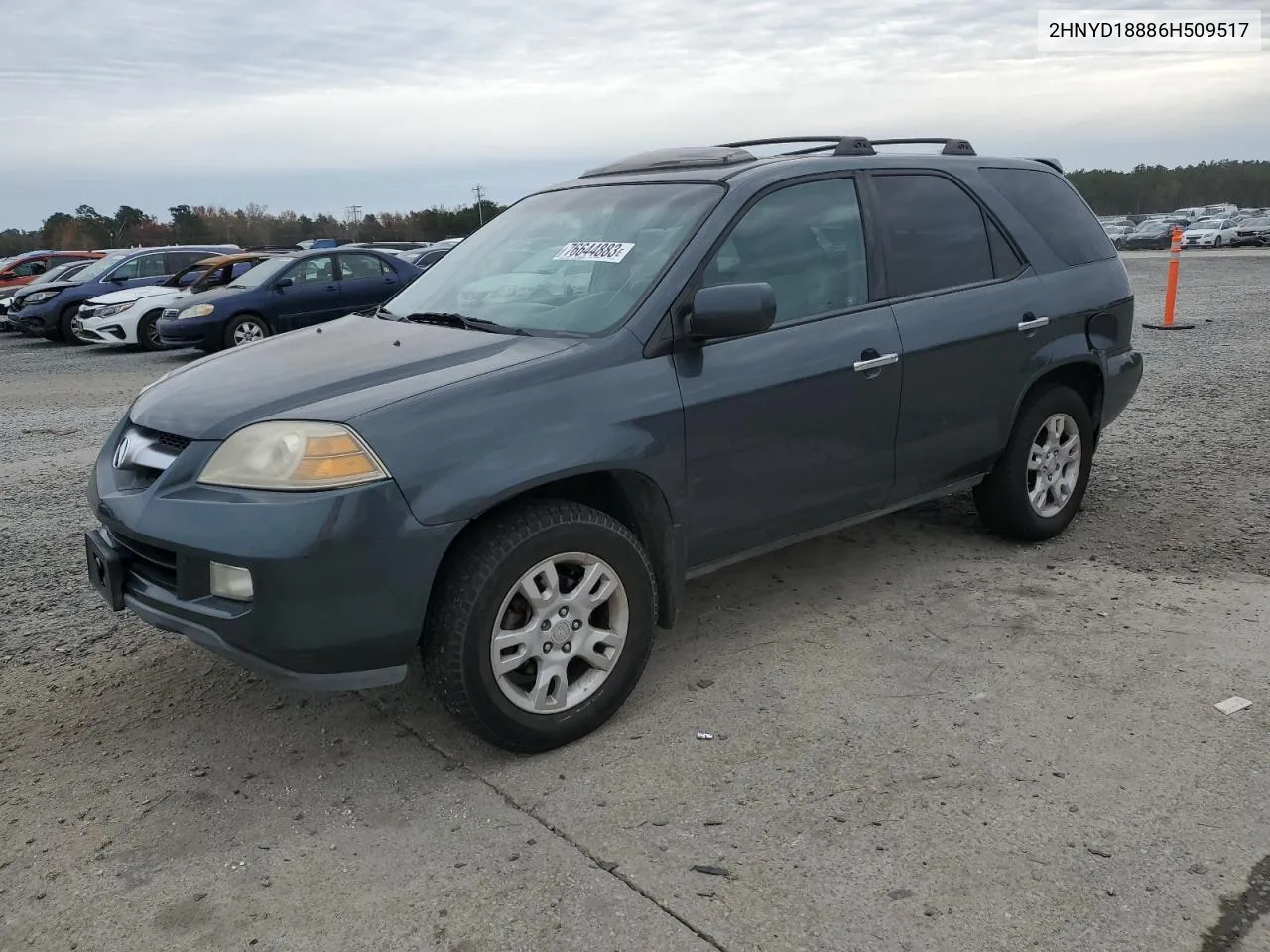 2006 Acura Mdx Touring VIN: 2HNYD18886H509517 Lot: 76644883