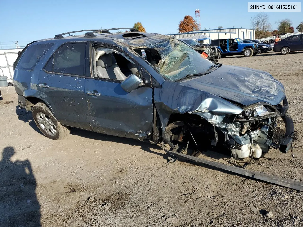 2006 Acura Mdx Touring VIN: 2HNYD18816H505101 Lot: 76986174