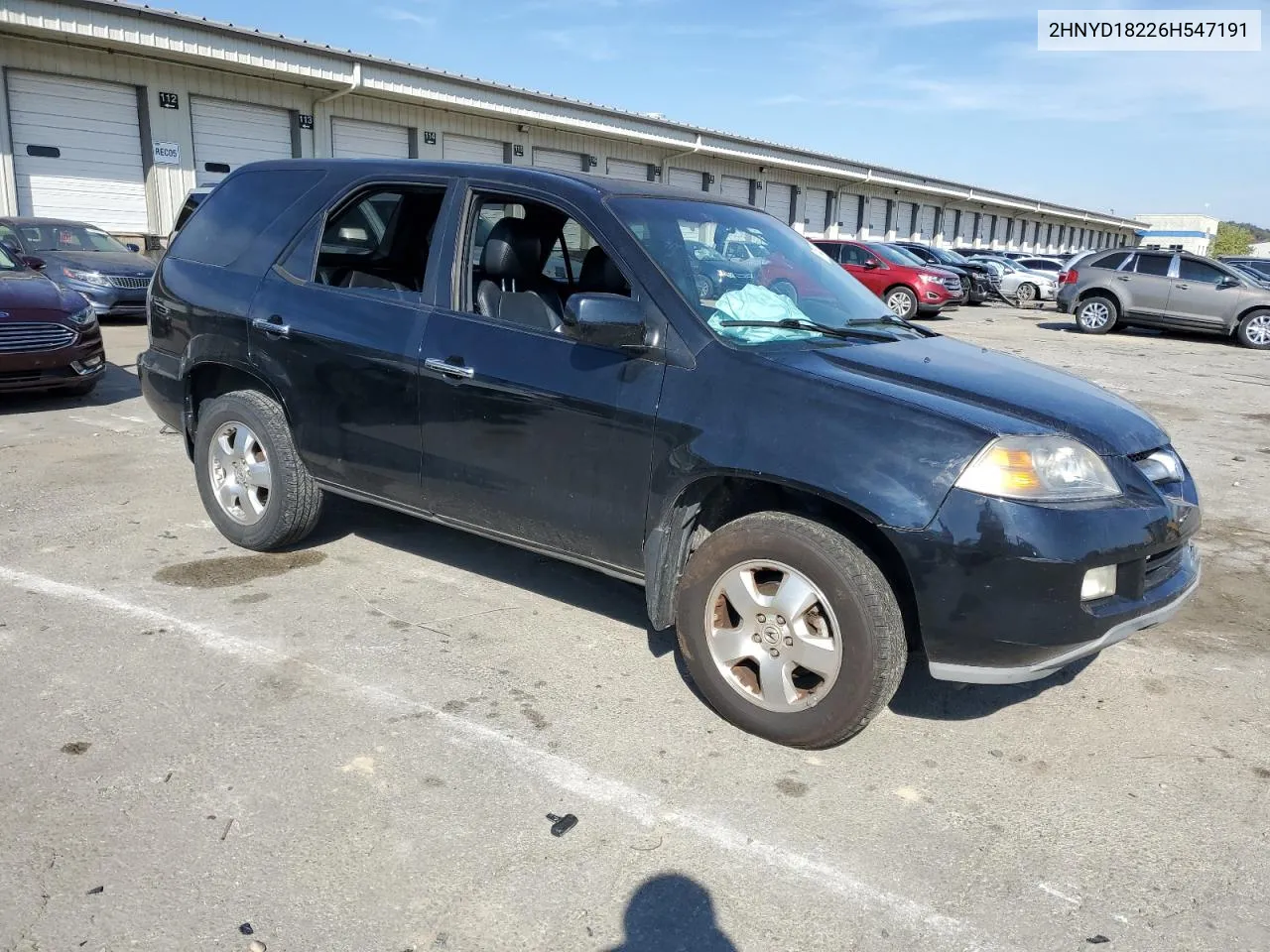 2006 Acura Mdx VIN: 2HNYD18226H547191 Lot: 77531034