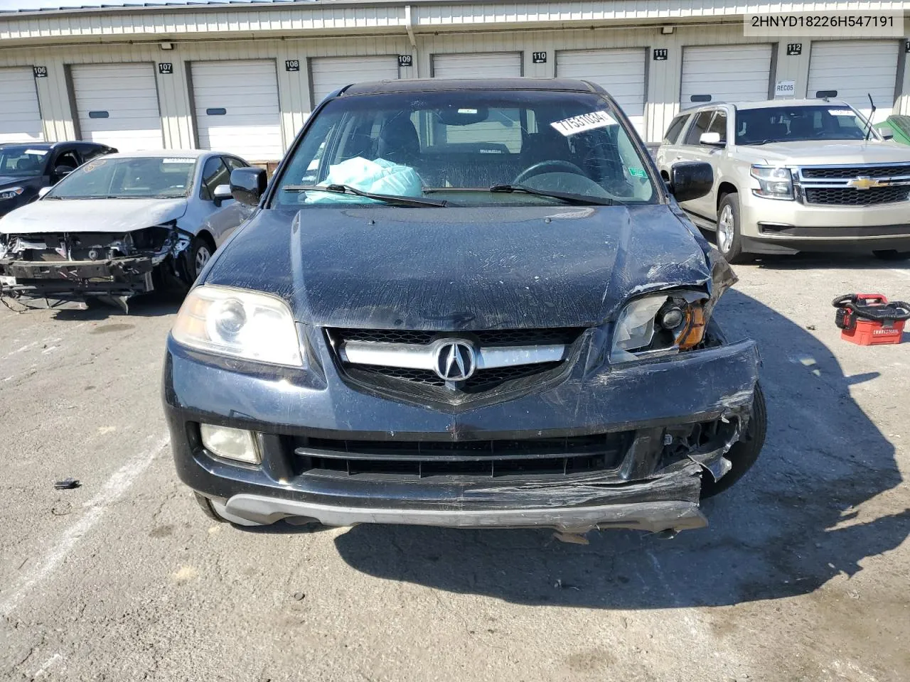 2006 Acura Mdx VIN: 2HNYD18226H547191 Lot: 77531034