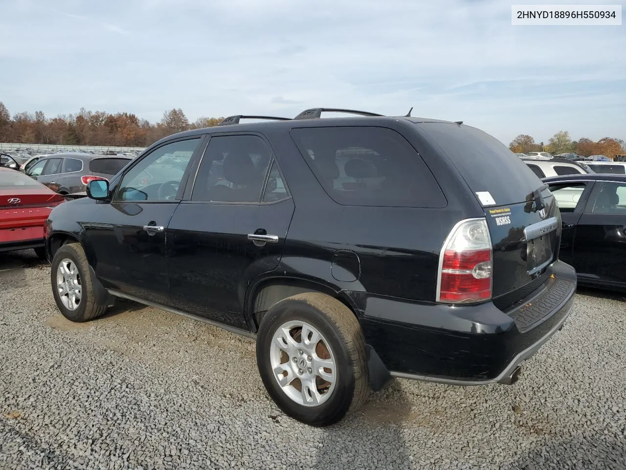 2006 Acura Mdx Touring VIN: 2HNYD18896H550934 Lot: 77642664