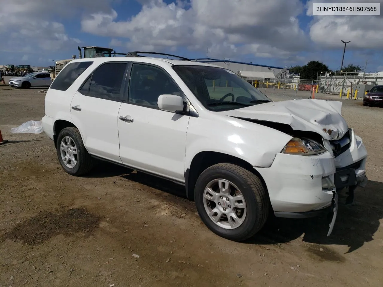 2006 Acura Mdx Touring VIN: 2HNYD18846H507568 Lot: 77915144