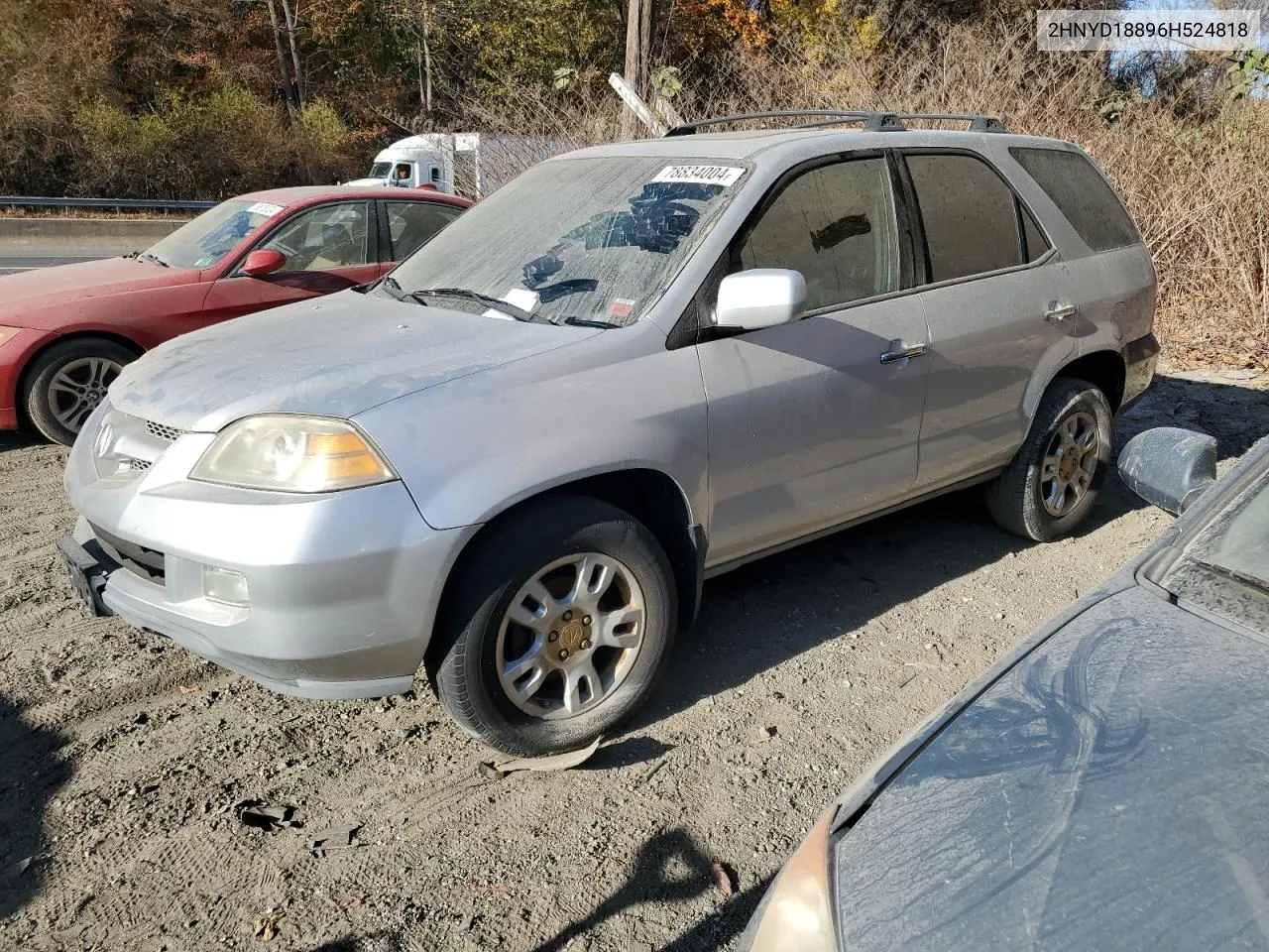 2006 Acura Mdx Touring VIN: 2HNYD18896H524818 Lot: 78834004