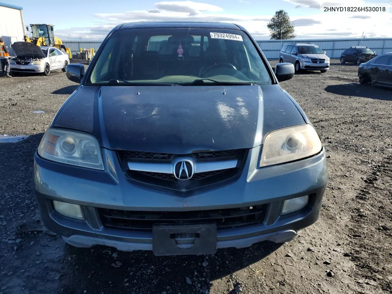 2006 Acura Mdx VIN: 2HNYD18226H530018 Lot: 79324994