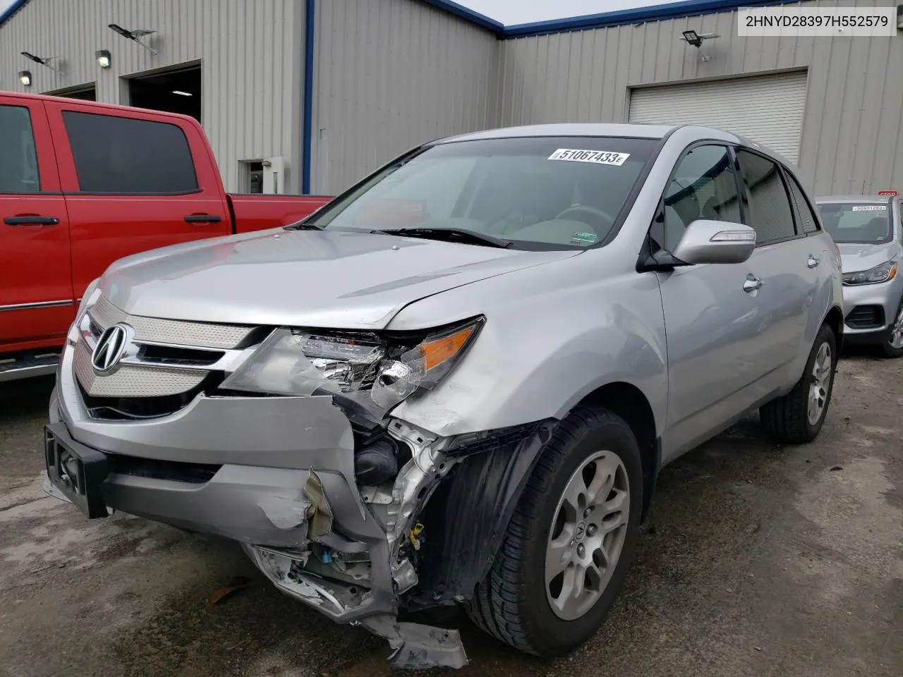 2007 Acura Mdx Technology VIN: 2HNYD28397H552579 Lot: 51067433