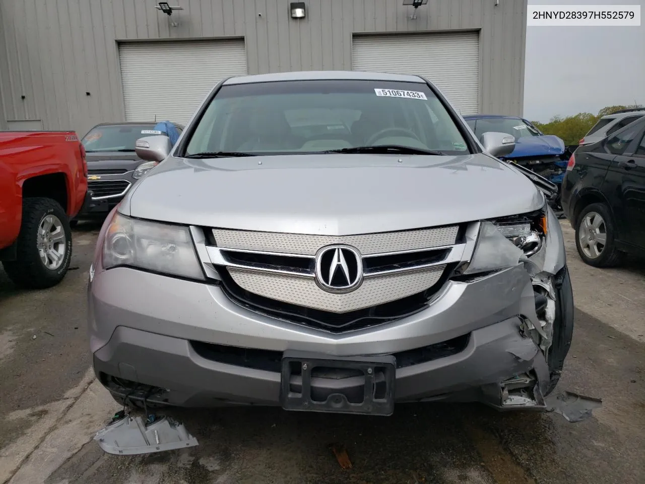 2007 Acura Mdx Technology VIN: 2HNYD28397H552579 Lot: 51067433