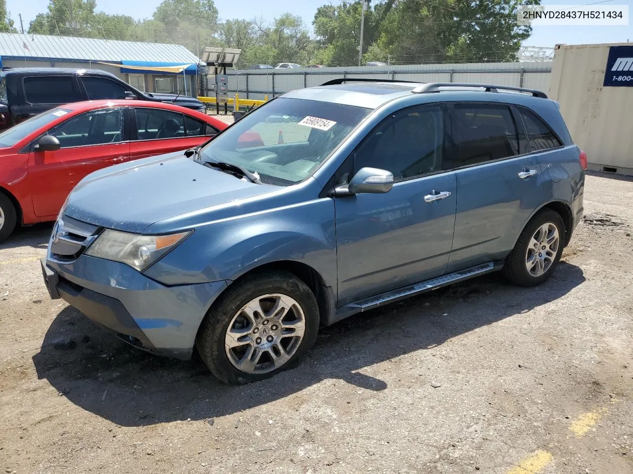 2007 Acura Mdx Technology VIN: 2HNYD28437H521434 Lot: 55909154