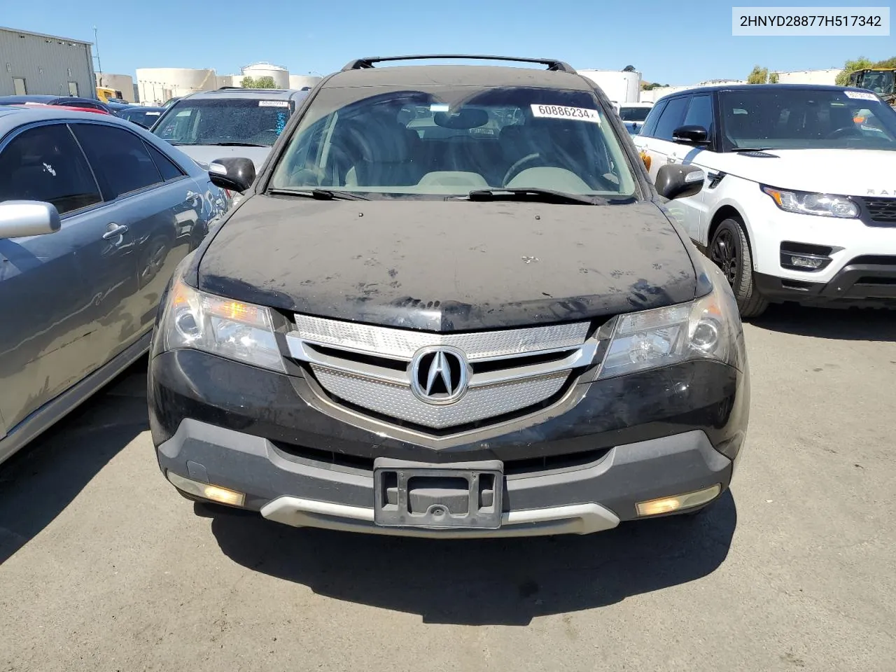 2007 Acura Mdx Sport VIN: 2HNYD28877H517342 Lot: 60886234