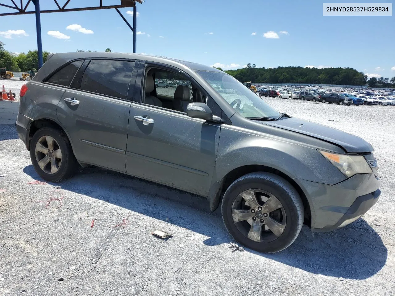 2007 Acura Mdx Sport VIN: 2HNYD28537H529834 Lot: 62671174