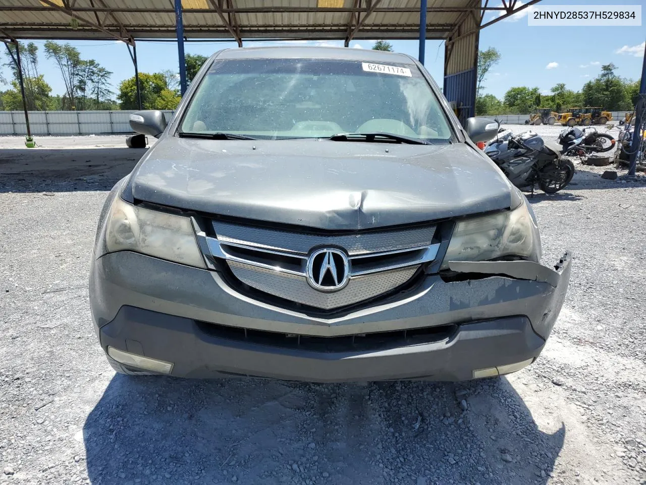 2007 Acura Mdx Sport VIN: 2HNYD28537H529834 Lot: 62671174