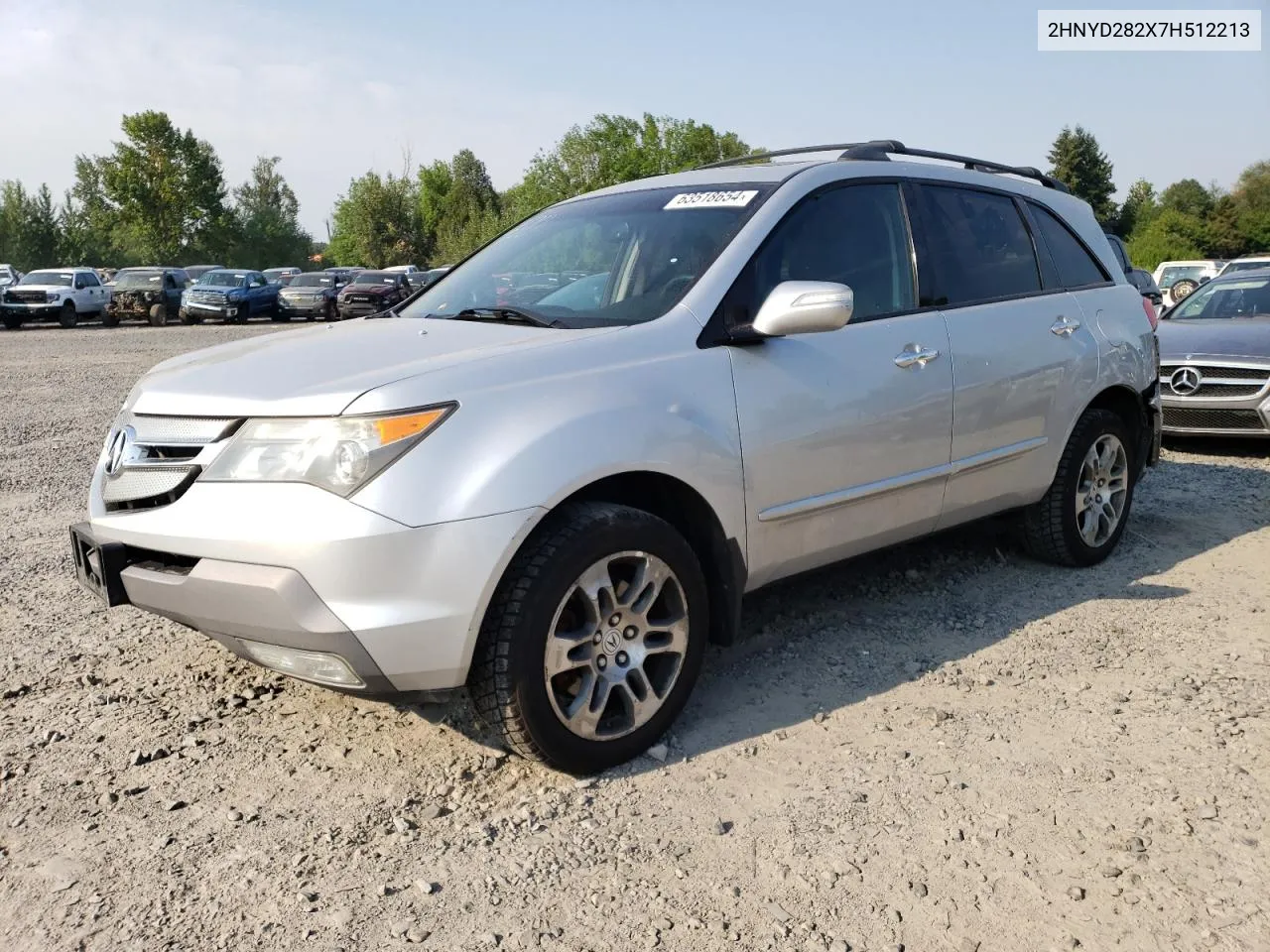 2007 Acura Mdx VIN: 2HNYD282X7H512213 Lot: 63518654