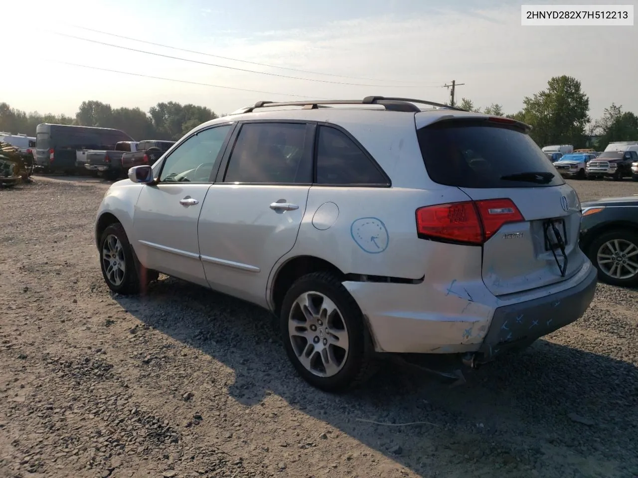 2007 Acura Mdx VIN: 2HNYD282X7H512213 Lot: 63518654