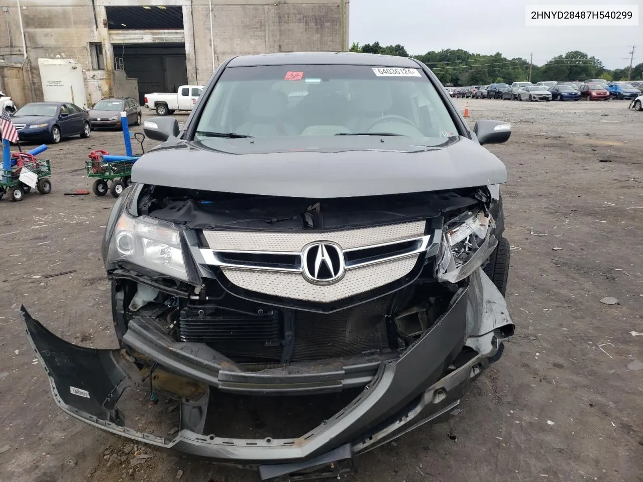 2007 Acura Mdx Technology VIN: 2HNYD28487H540299 Lot: 64036124