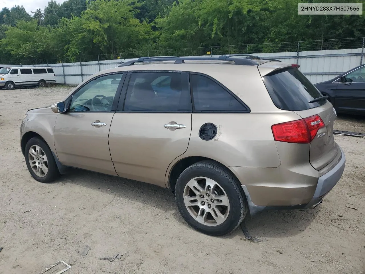 2007 Acura Mdx Technology VIN: 2HNYD283X7H507666 Lot: 66492254