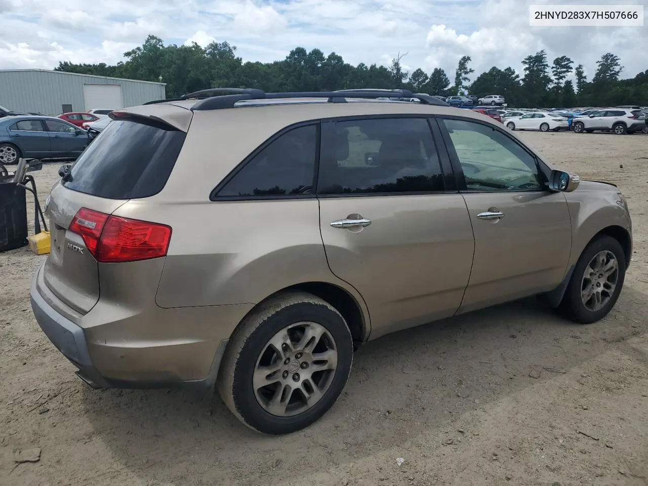 2007 Acura Mdx Technology VIN: 2HNYD283X7H507666 Lot: 66492254