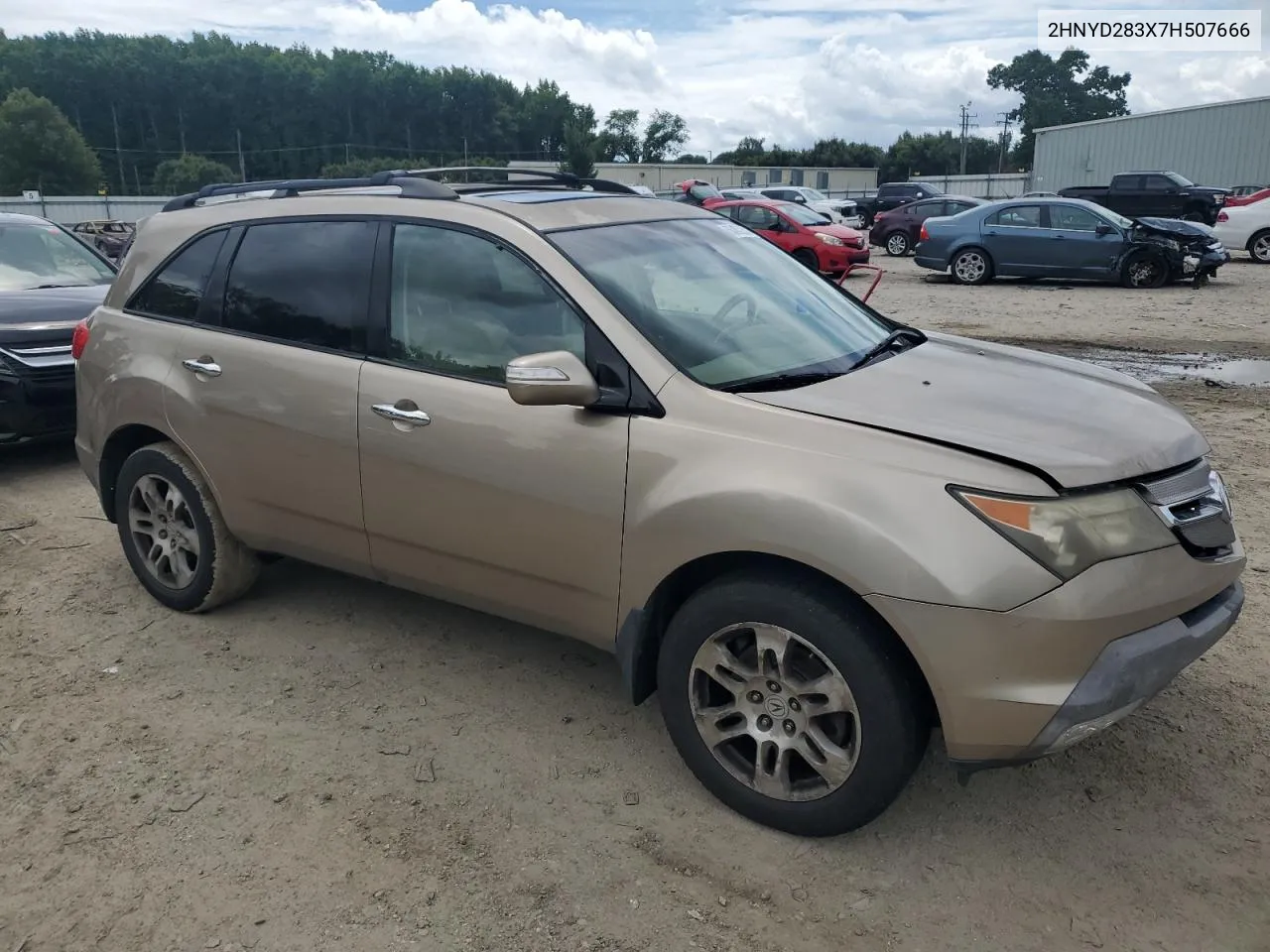 2007 Acura Mdx Technology VIN: 2HNYD283X7H507666 Lot: 66492254