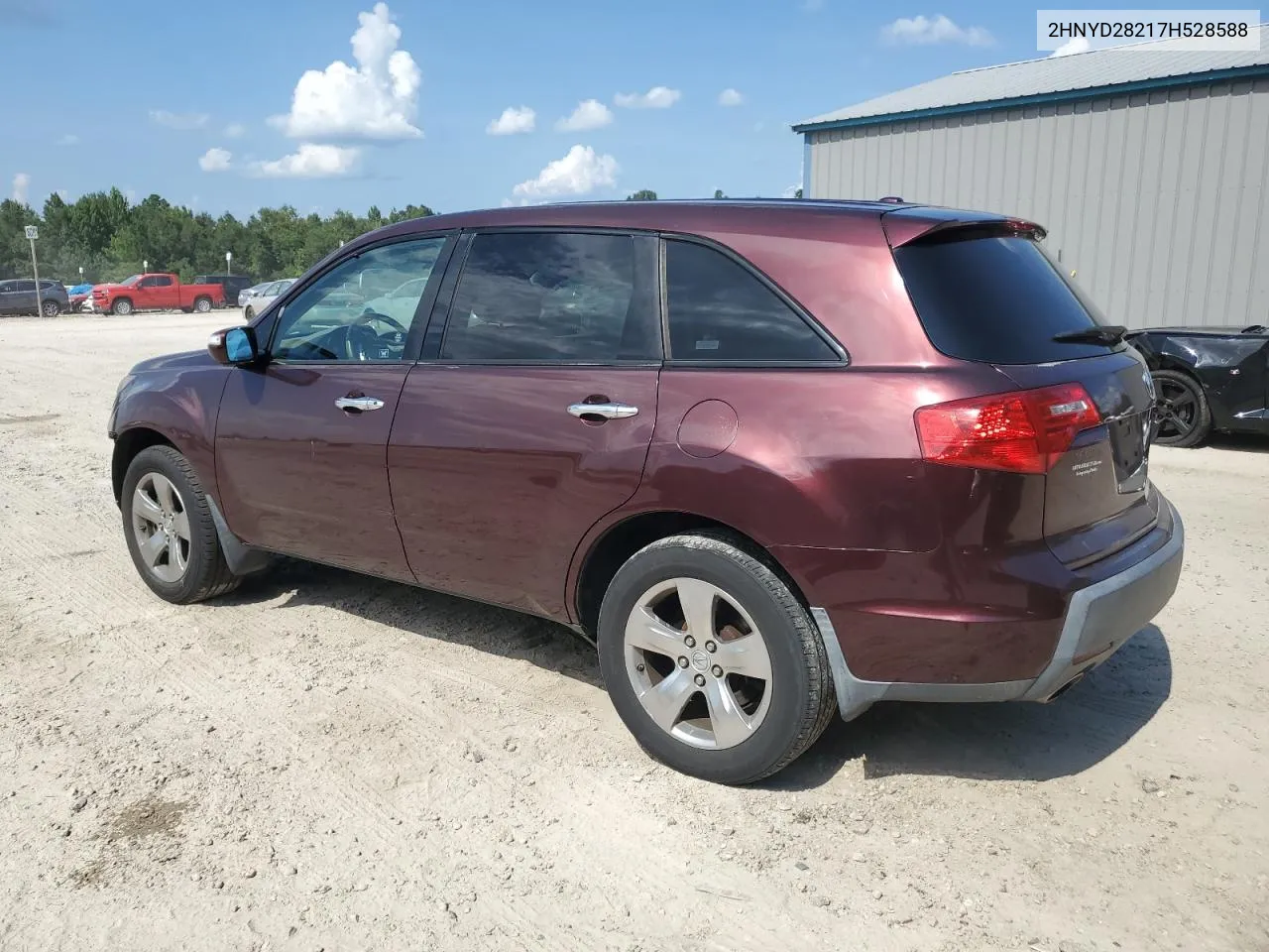 2007 Acura Mdx VIN: 2HNYD28217H528588 Lot: 67764924