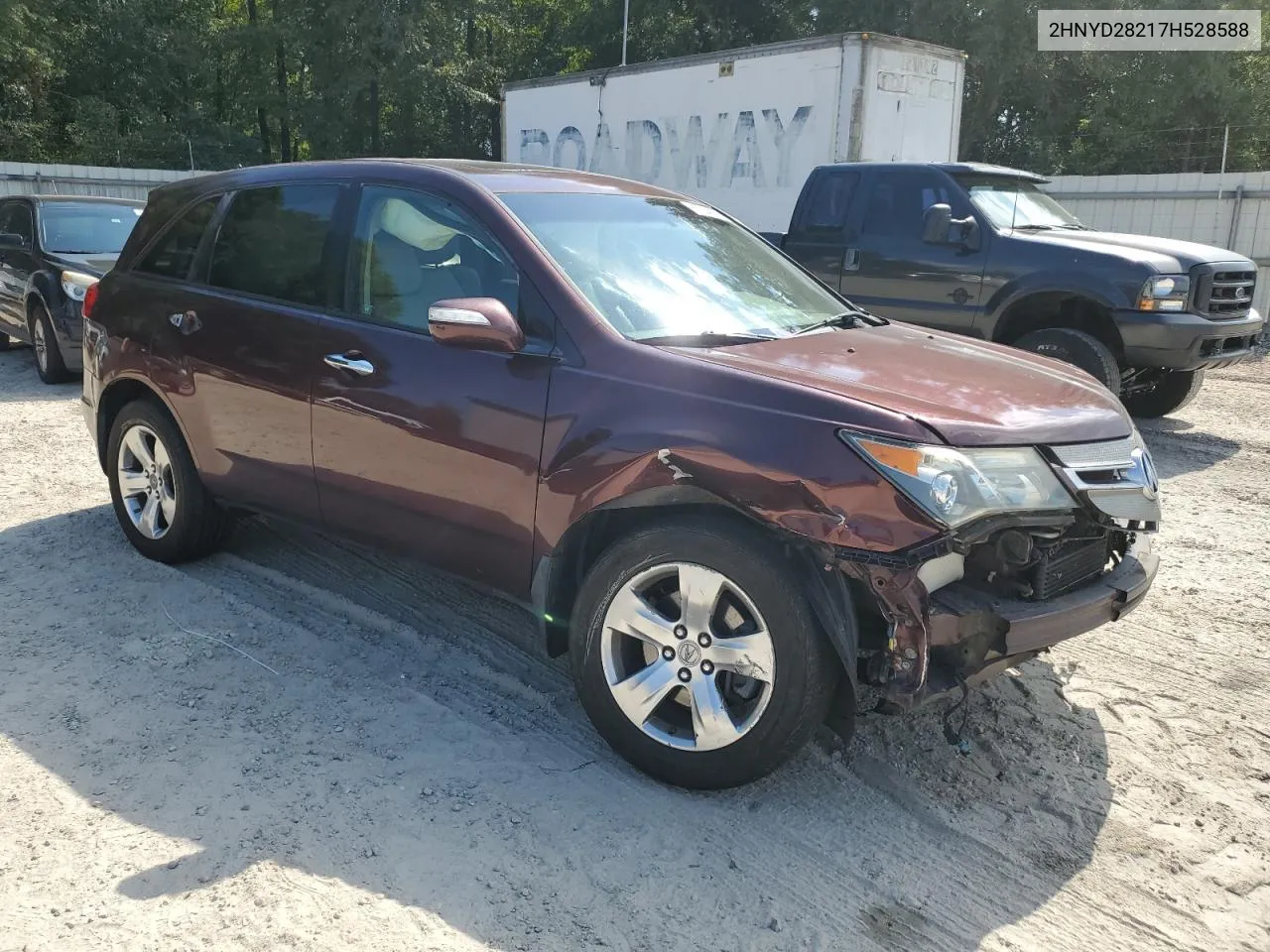 2007 Acura Mdx VIN: 2HNYD28217H528588 Lot: 67764924