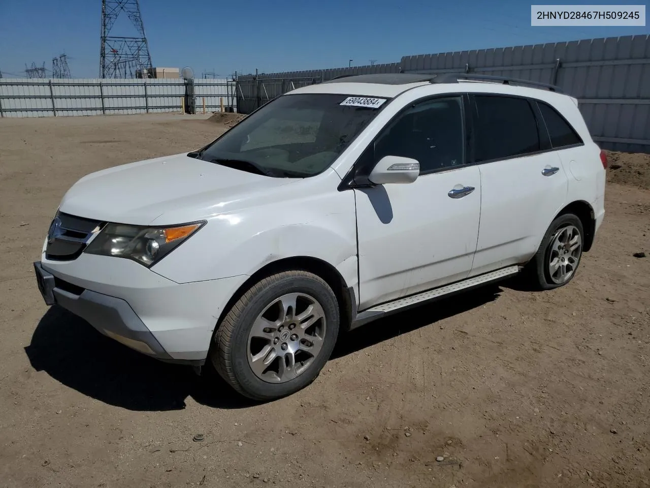 2007 Acura Mdx Technology VIN: 2HNYD28467H509245 Lot: 69043884