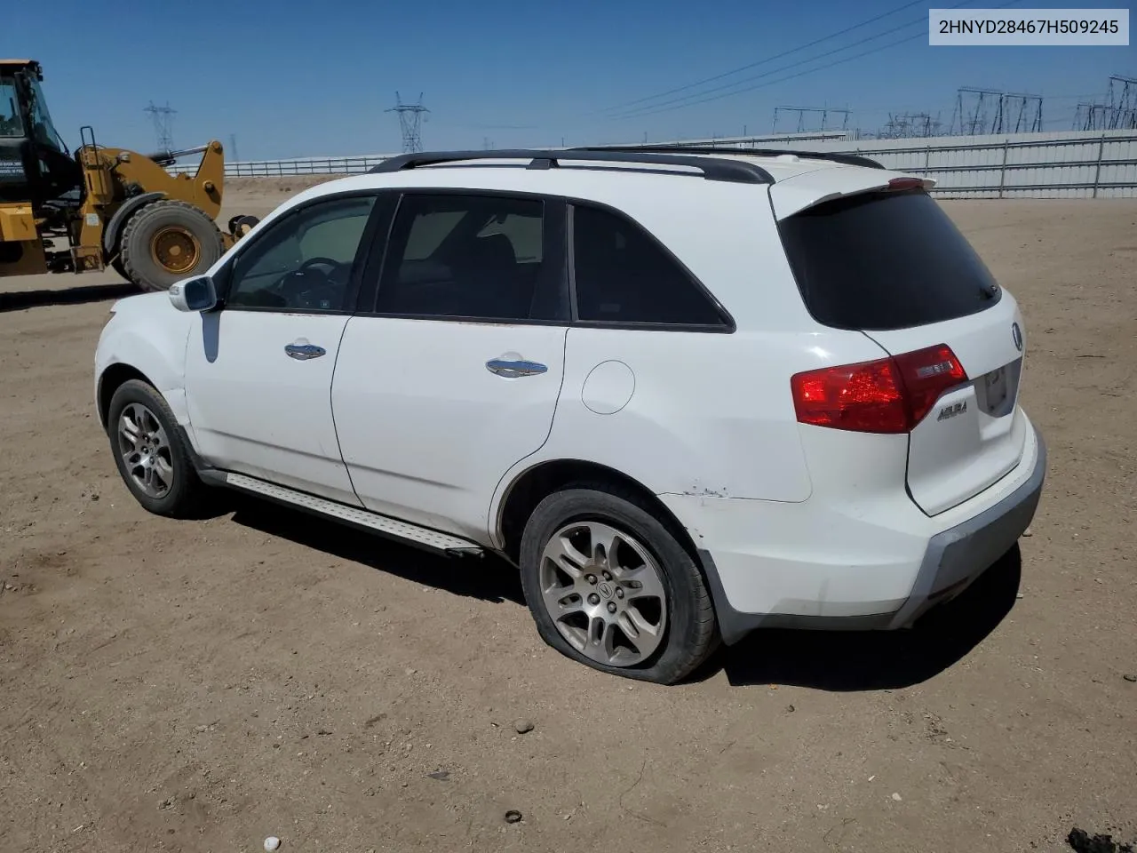 2007 Acura Mdx Technology VIN: 2HNYD28467H509245 Lot: 69043884