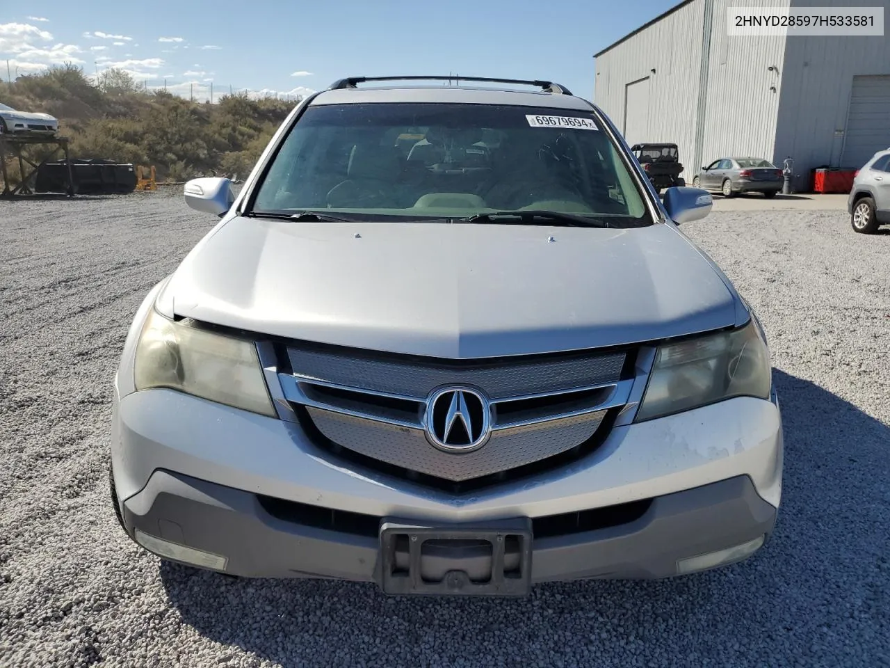 2007 Acura Mdx Sport VIN: 2HNYD28597H533581 Lot: 69679694