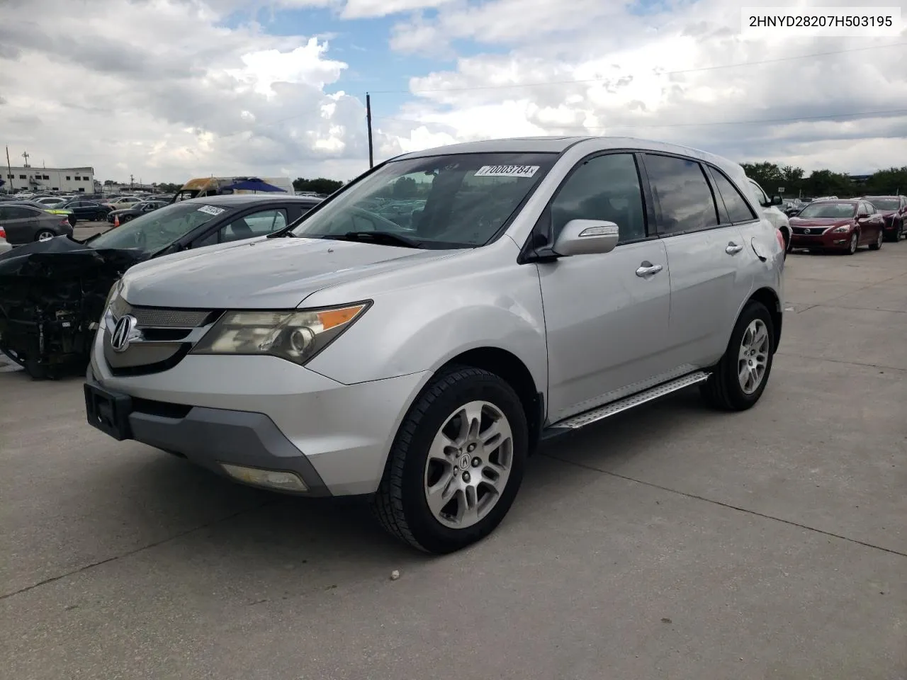 2007 Acura Mdx VIN: 2HNYD28207H503195 Lot: 70003784