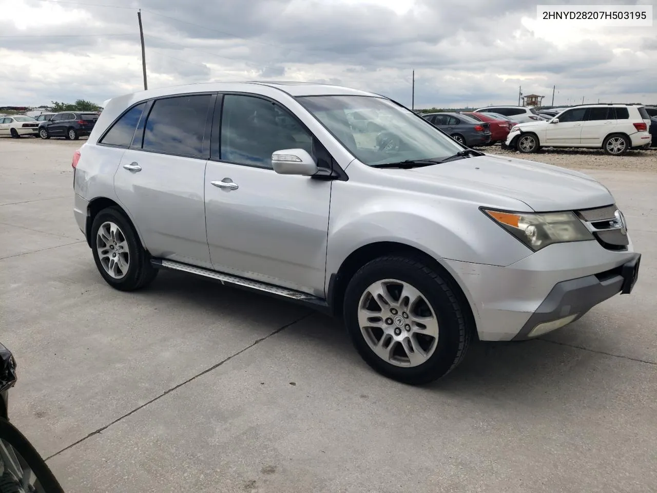 2007 Acura Mdx VIN: 2HNYD28207H503195 Lot: 70003784