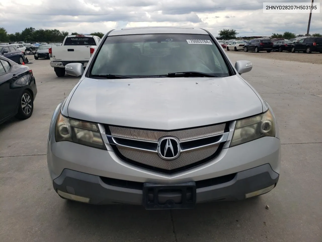 2007 Acura Mdx VIN: 2HNYD28207H503195 Lot: 70003784